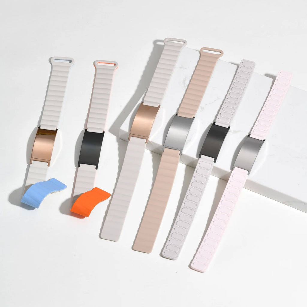 Personalized medical ID bracelets available in multiple colors and finishes